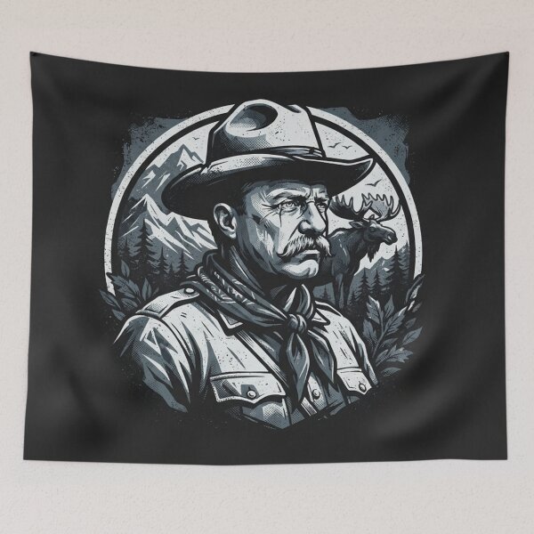 Item preview, Vintage Theodore Roosevelt Wilderness Explorer Portrait designed and sold by Owcomm.
