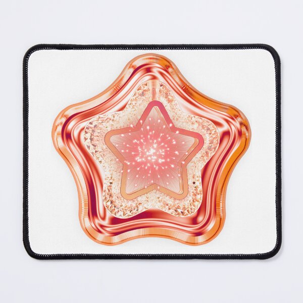 Item preview, 3D Chrome Rose Gold Sparkling Star Y2K Aesthetic designed and sold by MinimalAurashop.