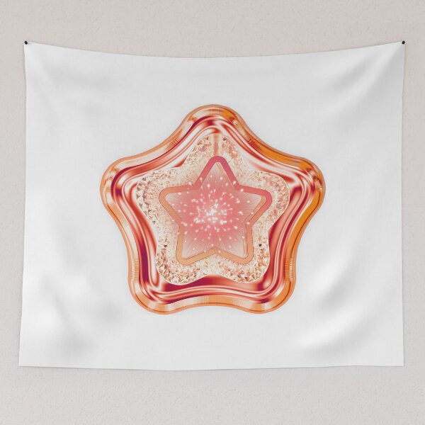 Item preview, 3D Chrome Rose Gold Sparkling Star Y2K Aesthetic designed and sold by MinimalAurashop.