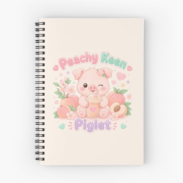 Item preview, Peachy Keen Piglet designed and sold by QuixoticDigital.