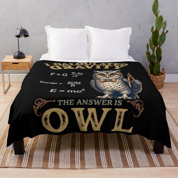 Item preview, I Calculated Gravity - Cute Physics Owl Teacher Design designed and sold by LeSoniPapaPrint.