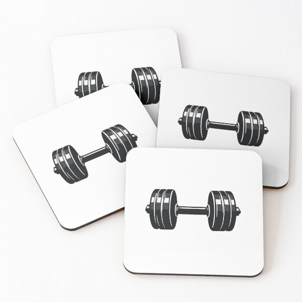 Item preview, Motivational Dumbbell Icon Pop Art Halftone Style – Gym lover gift designed and sold by michallechowicz.