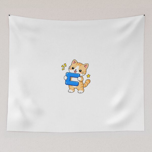 Item preview, Cute Orange Tabby Cat with Korean Hangul Letter ㄷ Kawaii Kitty designed and sold by NoopnyangStudio.