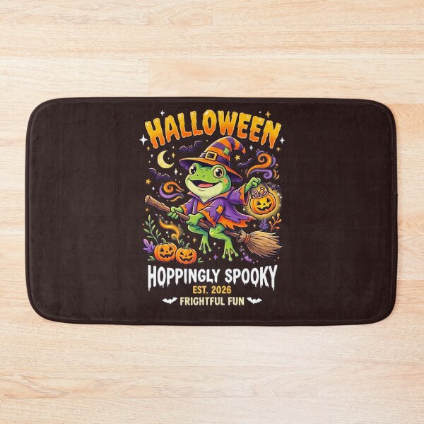 Item preview, Funny Frog Witch Halloween Costume Broomstick Design designed and sold by 519xdesign.