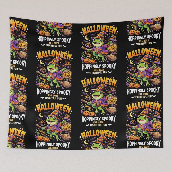 Item preview, Funny Frog Witch Halloween Costume Broomstick Design designed and sold by 519xdesign.