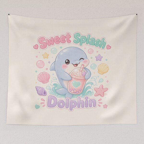 Item preview, Sweet Splash Dolphin designed and sold by QuixoticDigital.