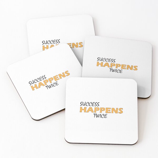 Item preview, success happens twice designed and sold by Positive Mindzet!.