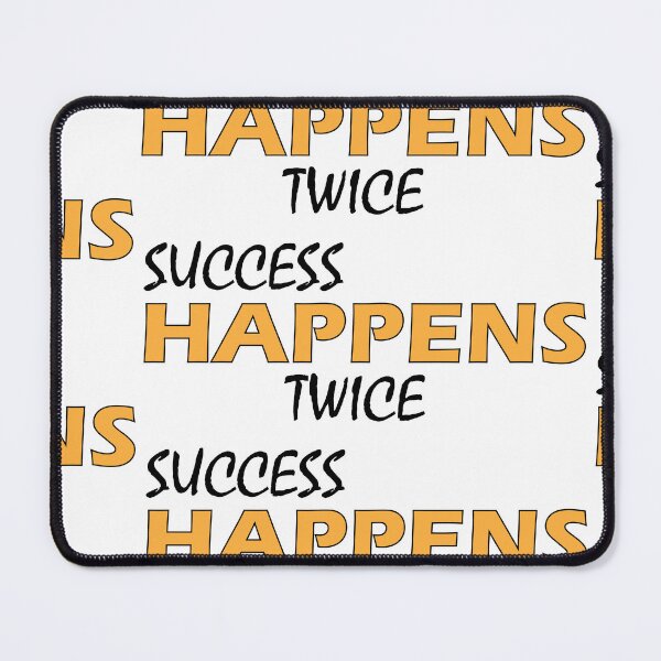Item preview, success happens twice designed and sold by Positive Mindzet!.