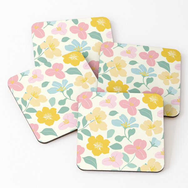 Item preview, Soft Pastel Spring Wildflower Garden Seamless Pattern designed and sold by LuxocaDesigns24.