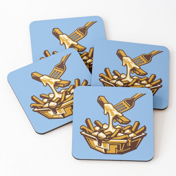 Item preview, Cheesy Poutine Fork Melted Cheese Canadian Food Graphic Illustration designed and sold by KiwiRider.