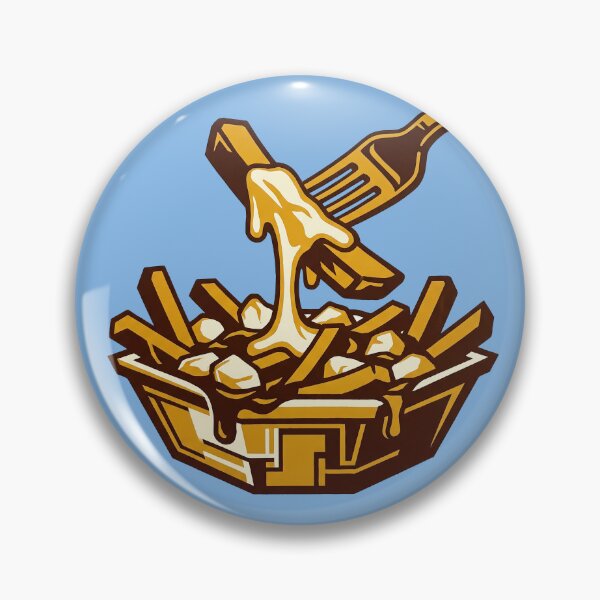 Item preview, Cheesy Poutine Fork Melted Cheese Canadian Food Graphic Illustration designed and sold by KiwiRider.