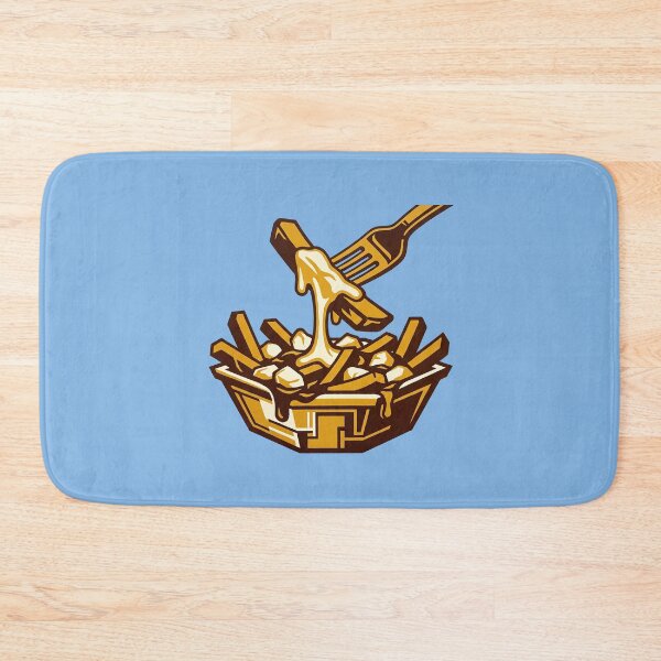 Item preview, Cheesy Poutine Fork Melted Cheese Canadian Food Graphic Illustration designed and sold by KiwiRider.
