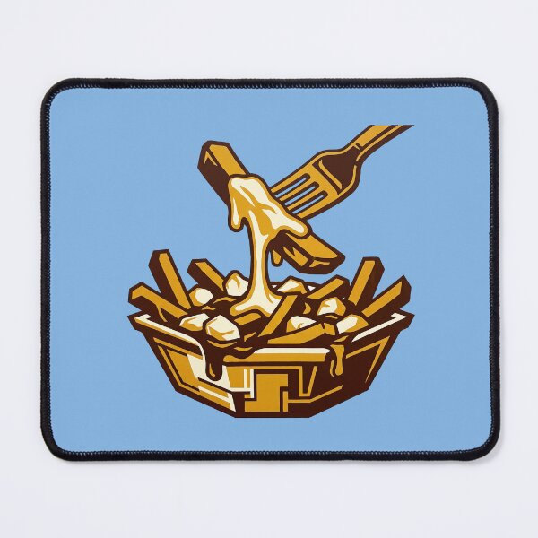 Item preview, Cheesy Poutine Fork Melted Cheese Canadian Food Graphic Illustration designed and sold by KiwiRider.