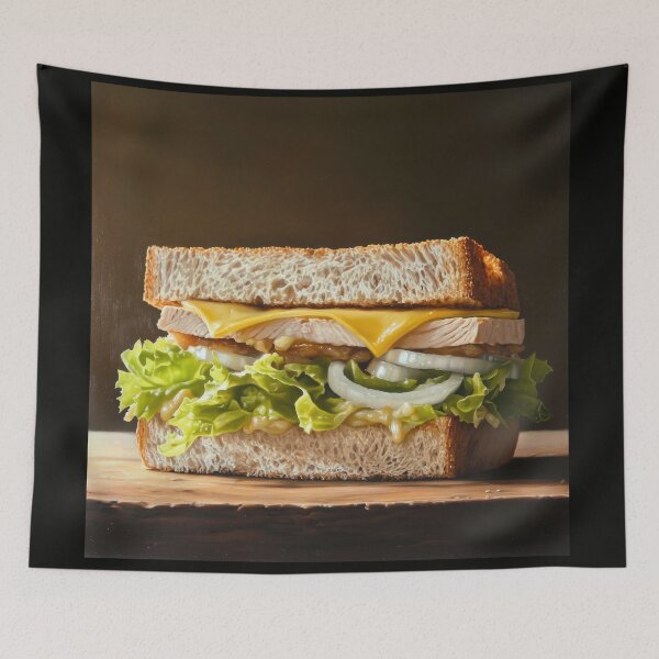 Item preview, Turkey Sandwich with Lettuce and Onion designed and sold by Shannon Hilson.