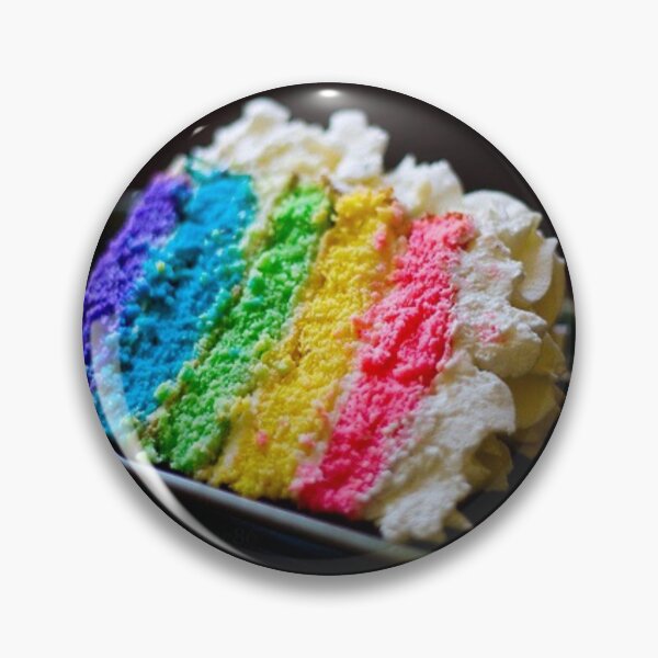 Item preview, Slice of Rainbow Layer Cake designed and sold by trixie666.