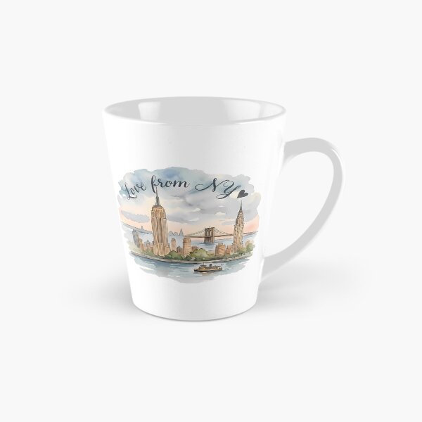 Item preview, Love from New York - Watercolor City Skyline designed and sold by SuperMama1973.
