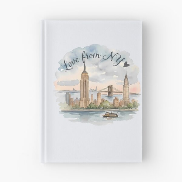 Item preview, Love from New York - Watercolor City Skyline designed and sold by SuperMama1973.
