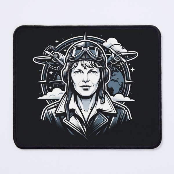 Item preview, Amelia Earhart Vintage Aviator Pilot Portrait designed and sold by Owcomm.