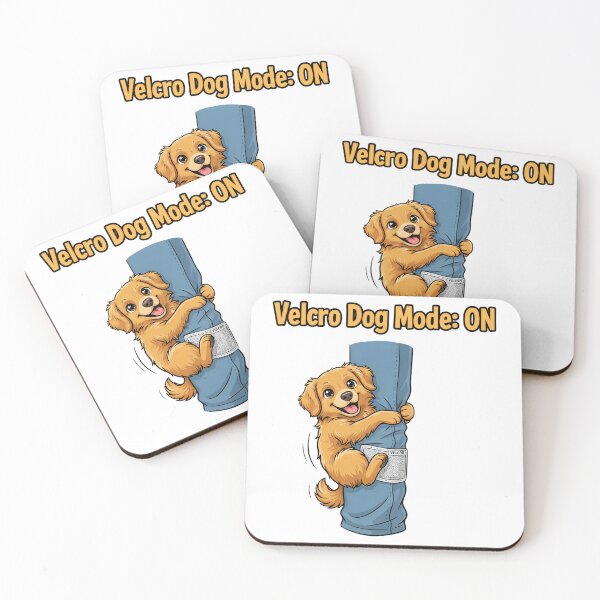 Item preview, Velcro Dog Mode: ON - Funny Clingy Golden Retriever Shirt designed and sold by Golden Poppy Paw.