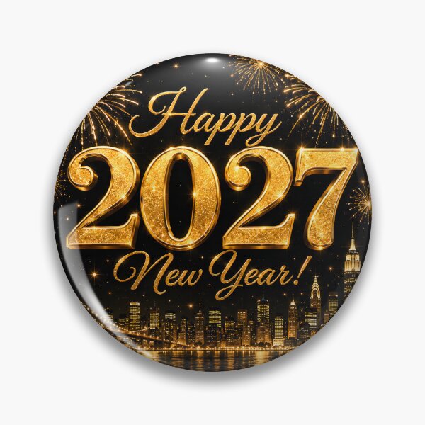 Item preview, Happy New Year 2027 Gold Celebration designed and sold by TinyWeird.