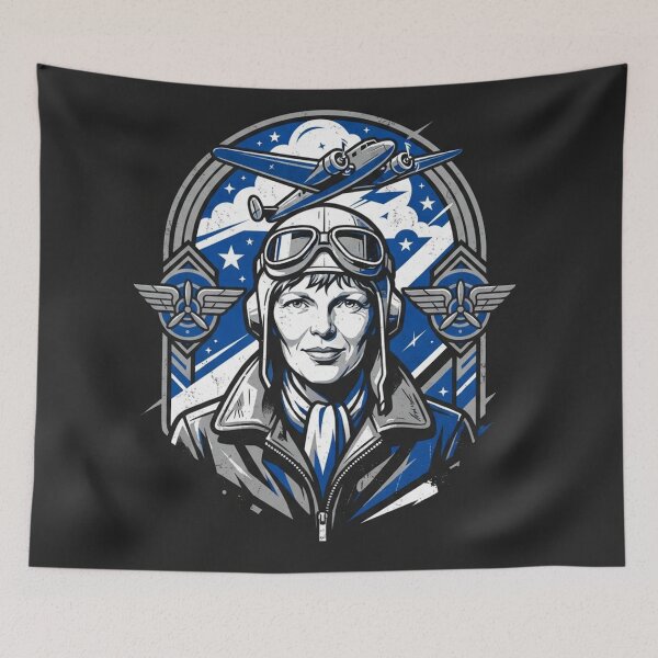 Item preview, Amelia Earhart Vintage Aviator Pilot Portrait designed and sold by Owcomm.