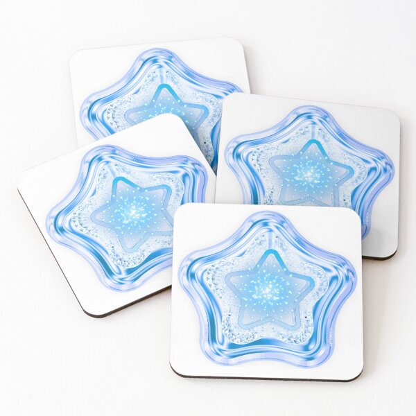 Item preview, 3D Chrome Blue Cosmic Star Y2K Aesthetic designed and sold by MinimalAurashop.