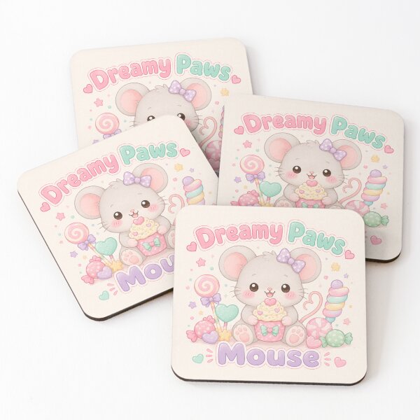 Item preview, Dreamy Paws Mouse designed and sold by QuixoticDigital.