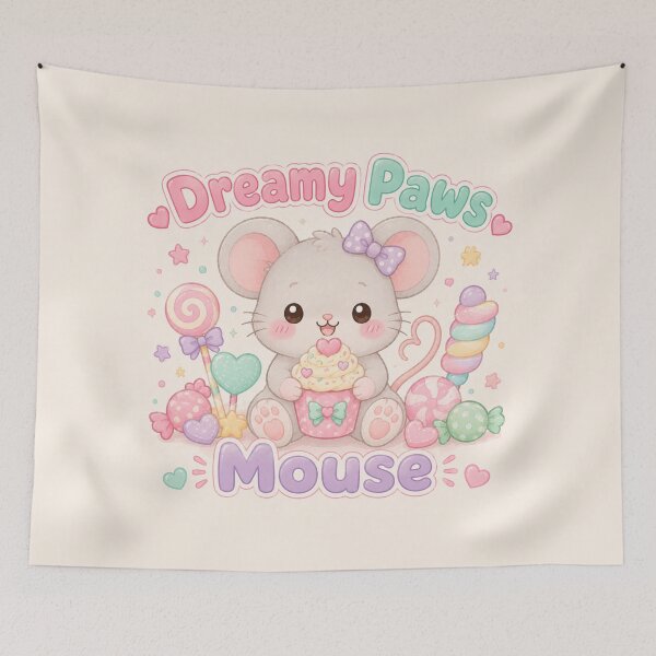 Item preview, Dreamy Paws Mouse designed and sold by QuixoticDigital.