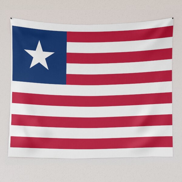 Item preview, Vintage Liberia Flag - Distressed Retro Style designed and sold by youngVl.