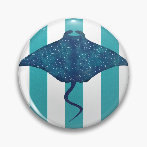 Item preview, Manta ray and turquoise stripes designed and sold by Ana Gorozpe.