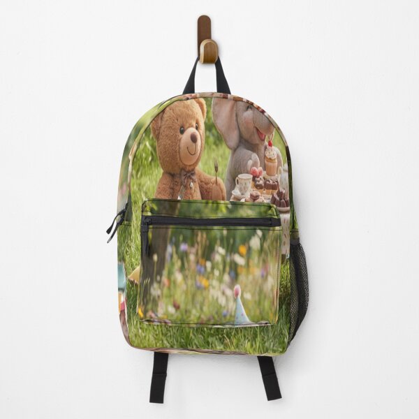 Item preview, Whimsical Tea Party with Cute Animals Art Print designed and sold by AfresStudio.