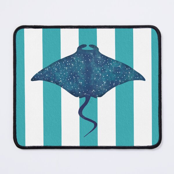 Item preview, Manta ray and turquoise stripes designed and sold by Ana Gorozpe.