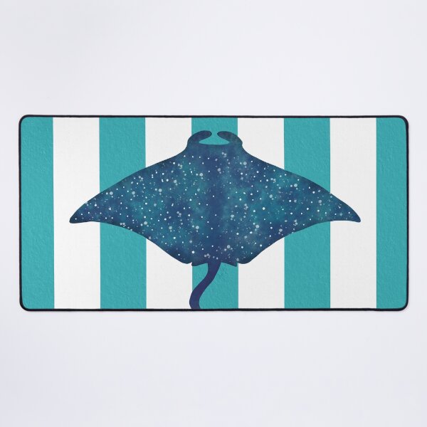 Item preview, Manta ray and turquoise stripes designed and sold by Ana Gorozpe.