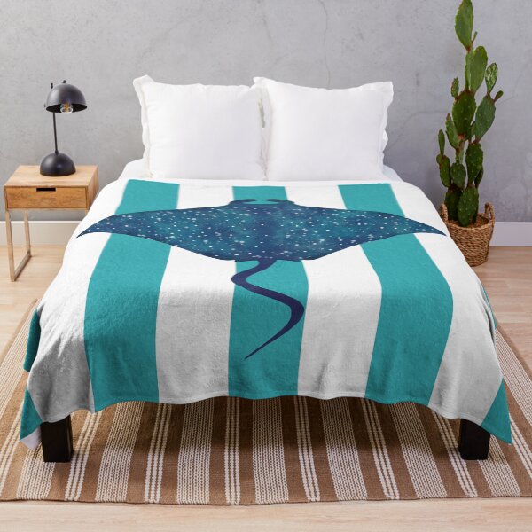 Item preview, Manta ray and turquoise stripes designed and sold by Ana Gorozpe.