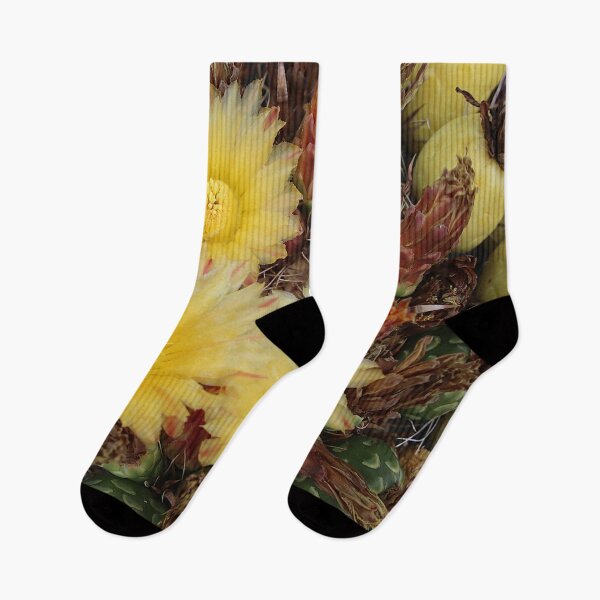 Item preview, Yellow Lovely Barrel Cactus Flowers designed and sold by simonjayphotos.