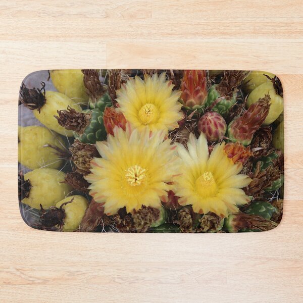 Item preview, Yellow Lovely Barrel Cactus Flowers designed and sold by simonjayphotos.