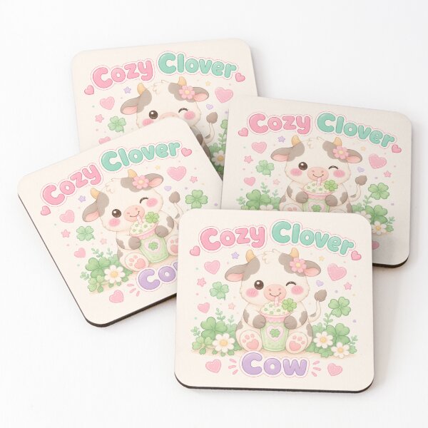 Item preview, Cozy Clover Cow designed and sold by QuixoticDigital.