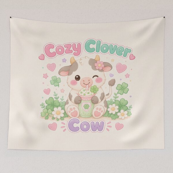 Item preview, Cozy Clover Cow designed and sold by QuixoticDigital.