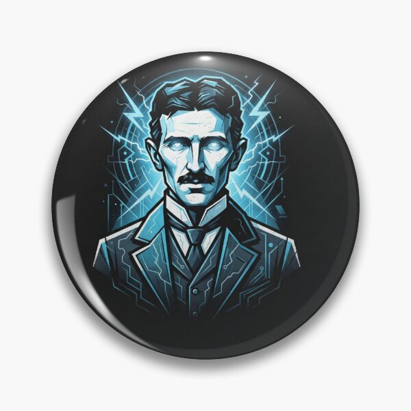 Item preview, Nikola Tesla Electric Genius Portrait designed and sold by Owcomm.