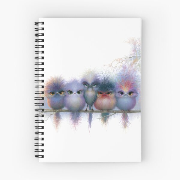 Item preview, Lineup of the Fluffy Fledglings designed and sold by bloorose.