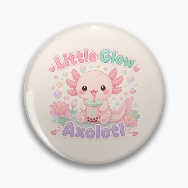 Item preview, Little Glow Axolotl designed and sold by QuixoticDigital.