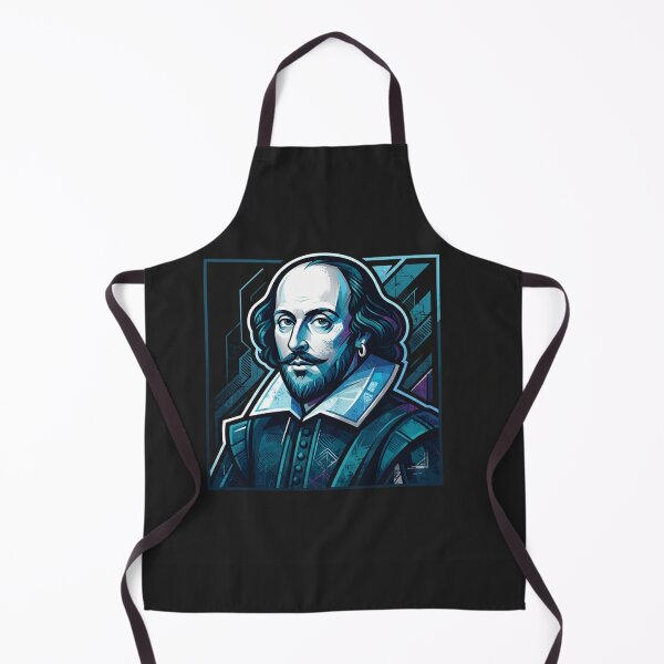 Item preview, William Shakespeare Blue Portrait Graphic Illustration designed and sold by Owcomm.
