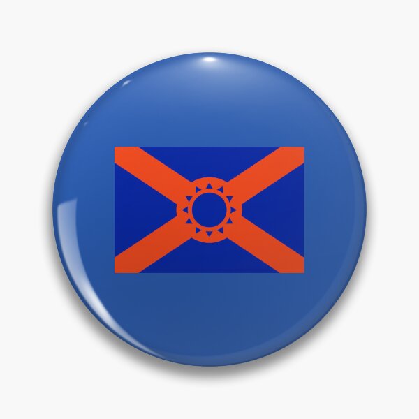 Item preview, Simplified Florida Flag in Orange and Blue designed and sold by Karate Octopus.