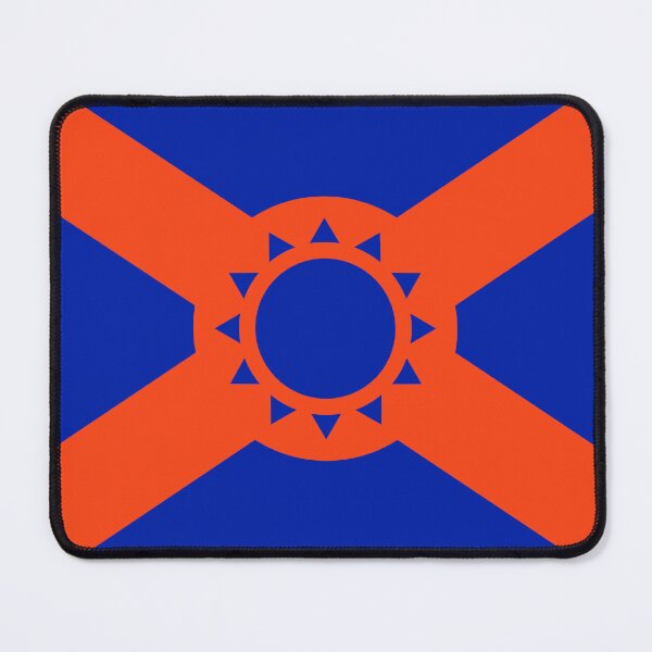 Item preview, Simplified Florida Flag in Orange and Blue designed and sold by Karate Octopus.