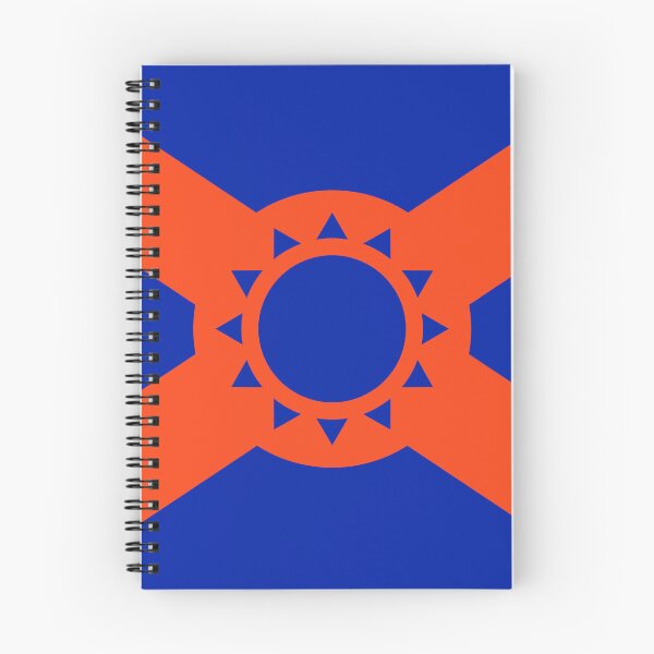 Item preview, Simplified Florida Flag in Orange and Blue designed and sold by Karate Octopus.