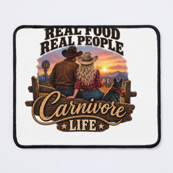 Item preview, REAL FOOD REAL PEOPLE Carnivore life designed and sold by CarnivoreGifts.