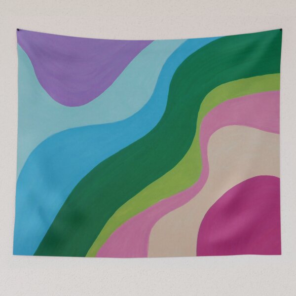 Item preview, Color Waves | Modern Boho Abstract Wall Art designed and sold by WonderwildArt.
