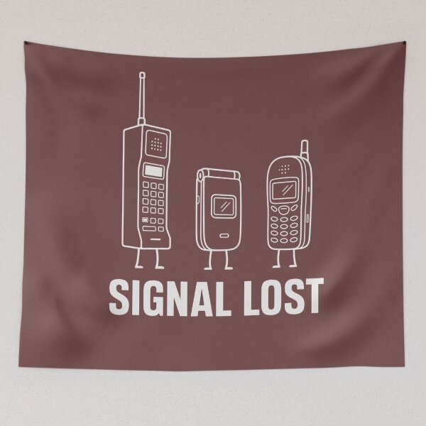 Item preview, Signal Lost Funny Retro Cell Phone  designed and sold by freshwear design.