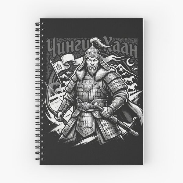 Item preview, Genghis Khan Mongolian Warrior Emperor Illustration designed and sold by Owcomm.