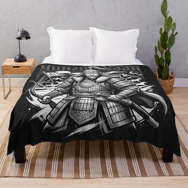 Item preview, Genghis Khan Mongolian Warrior Emperor Illustration designed and sold by Owcomm.